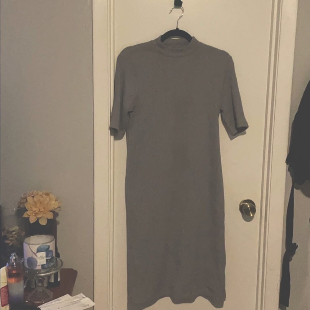 Gray winter dress